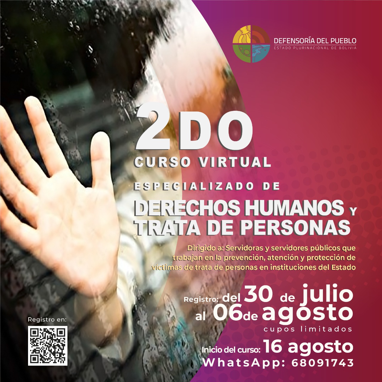 Defensoría del Pueblo lanza la segunda versión del curso virtual especializado “Derechos Humanos y Trata de Personas”